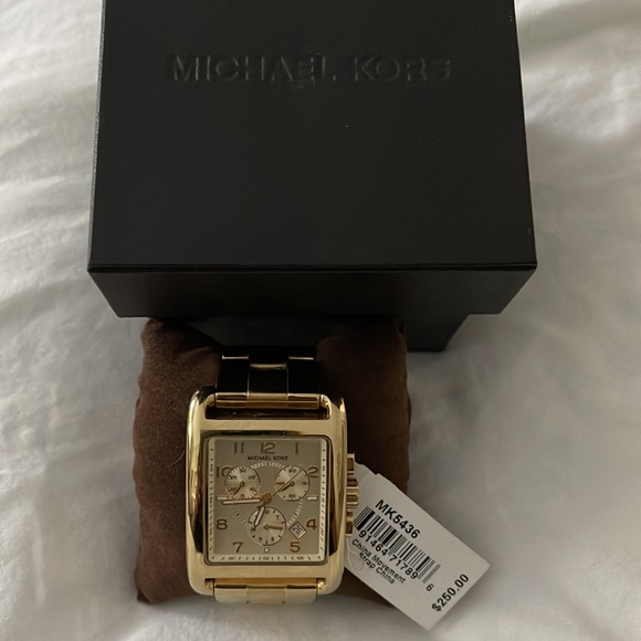MICHAEL KORS Jet Set Chronograph Gold-tone Ladies Watch (MK5436). Pre-owned. - Picture 8 of 8